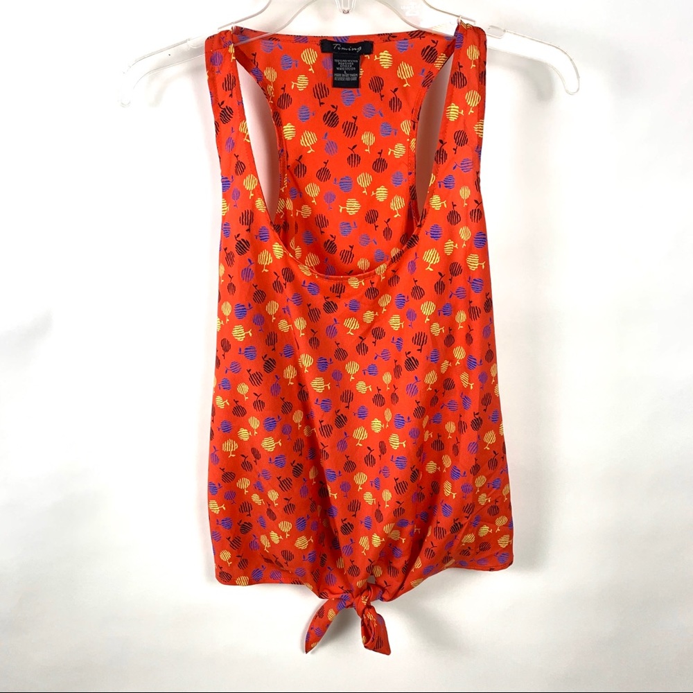 Timing Sleeveless Printed Blouse Sz L